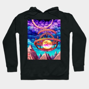 Pyramids With Dyson Sphere Sun Hoodie